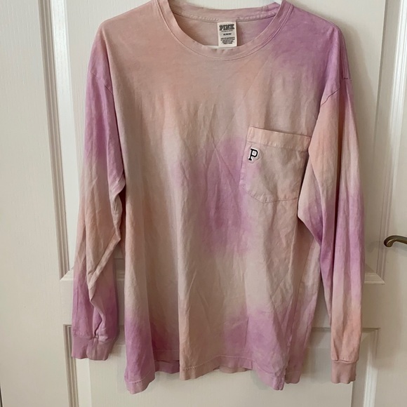 PINK Victoria's Secret Tops - PINK Long Sleeve Tie Dye Shirt Size Medium